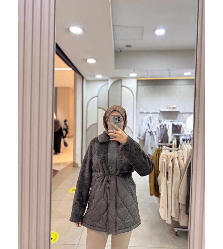 PELUŞ DETAYLI MONT
