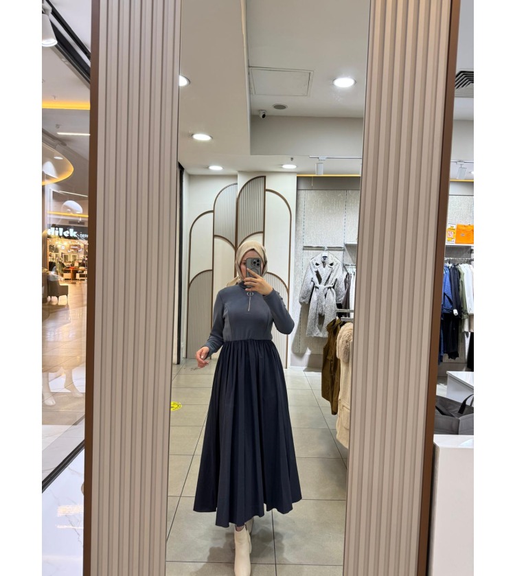 PARAŞÜT ETEKLİ ELBİSE