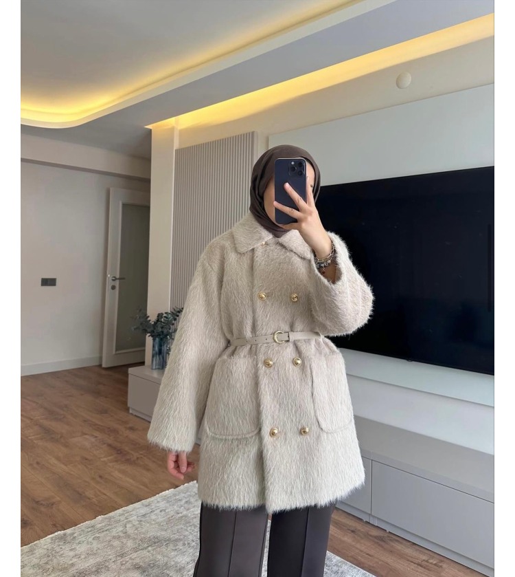 ALPAKA KEMERLİ KABAN